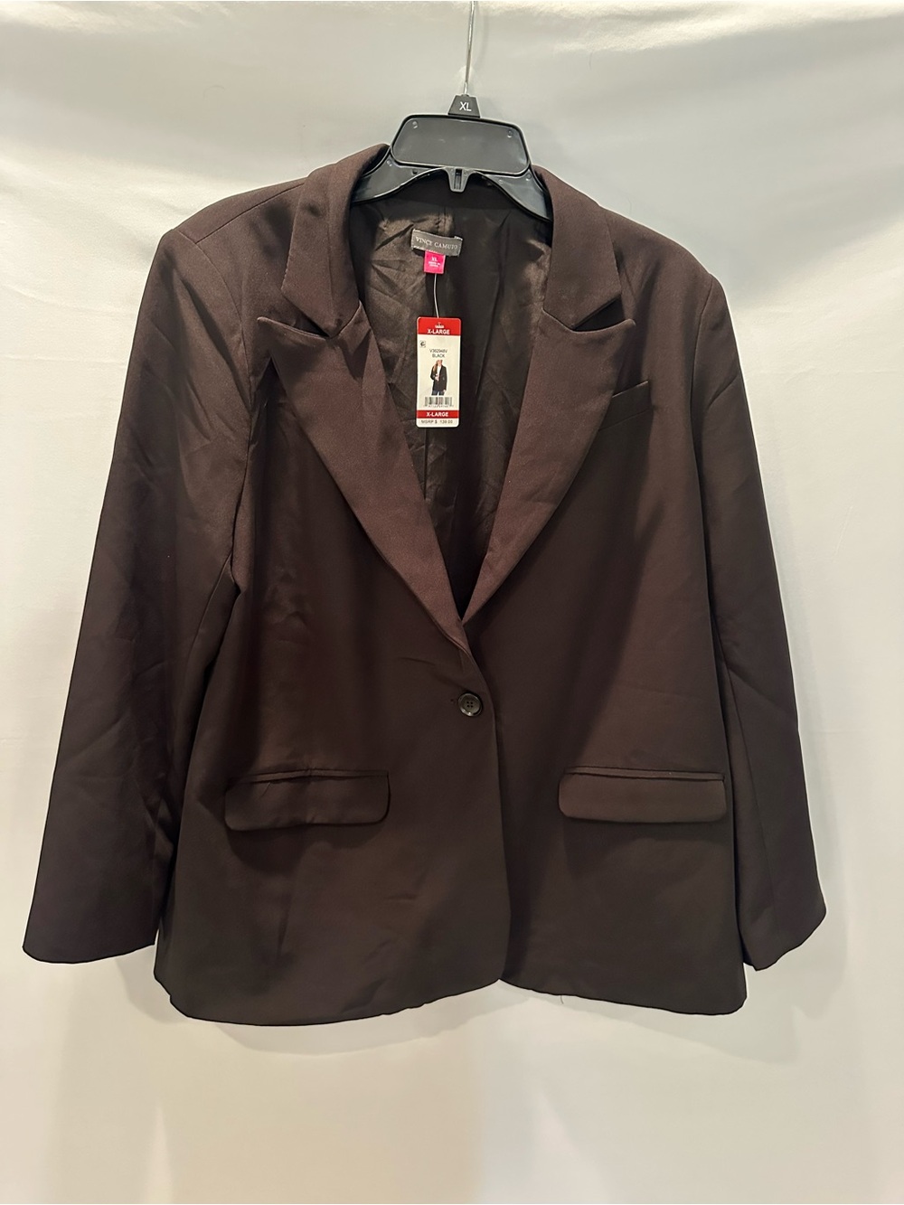 Vince Camuto Chocolate Brown Single-Button Blazer